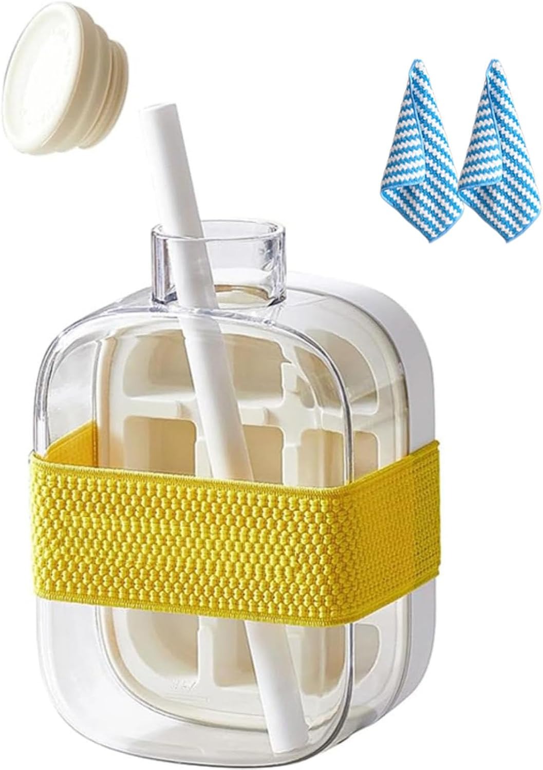 2 In 1 Crush Cup Ice Cube Tray and  Upgraded Ice Cube Bottle, Reusable - 500ml