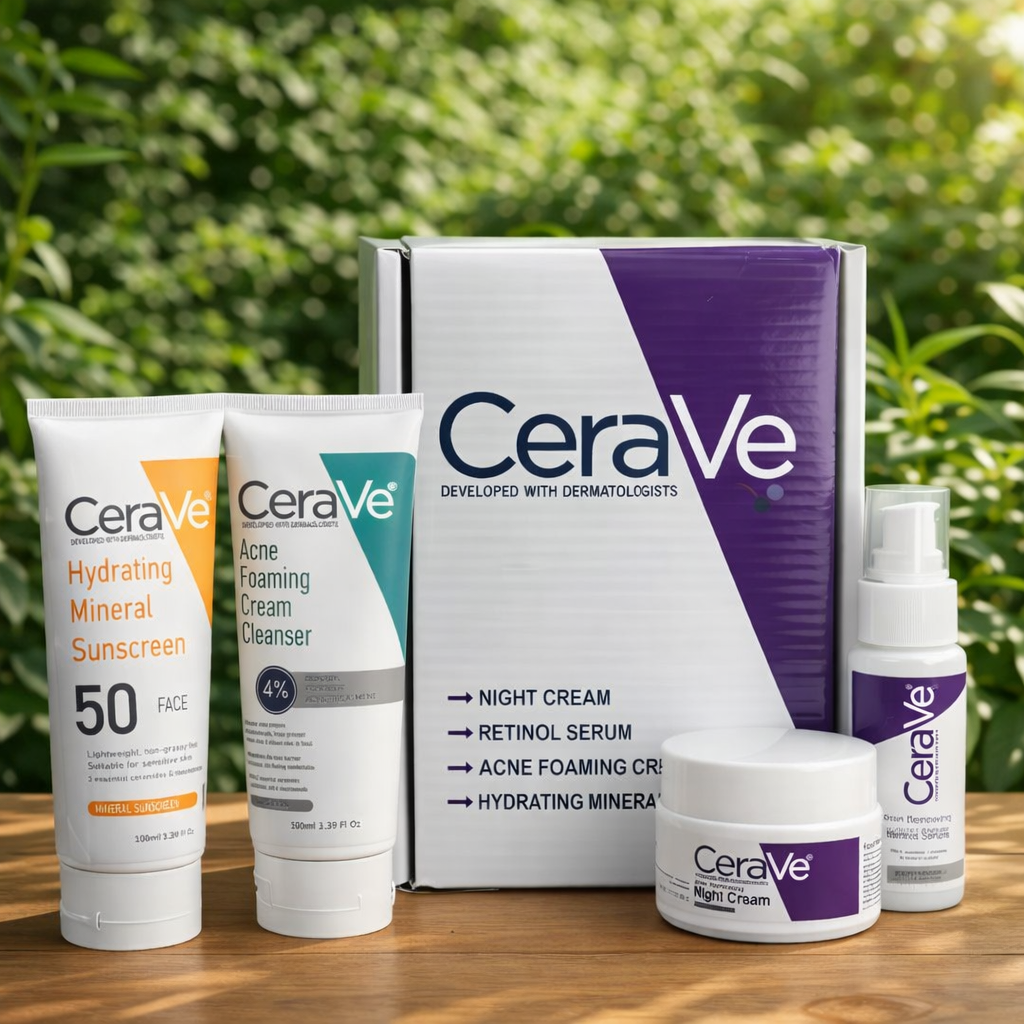 CeraVe Complete Skincare Bundle of 4