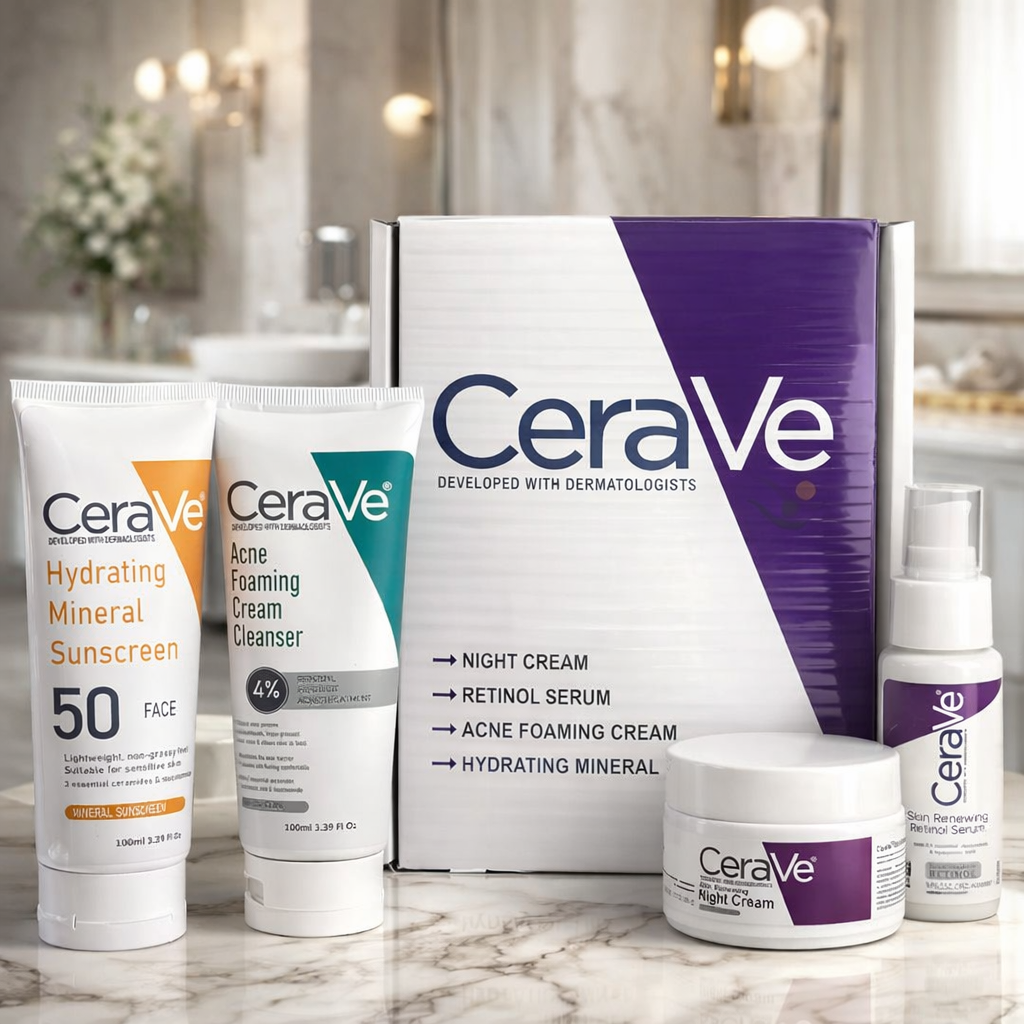 CeraVe Complete Skincare Bundle of 4
