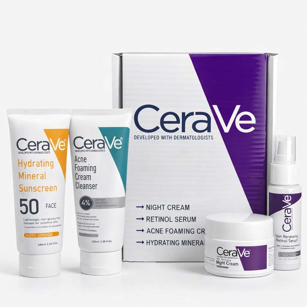 CeraVe Complete Skincare Bundle of 4