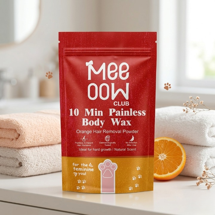 Meeoow Club 10 Min Painless Body Wax – Orange