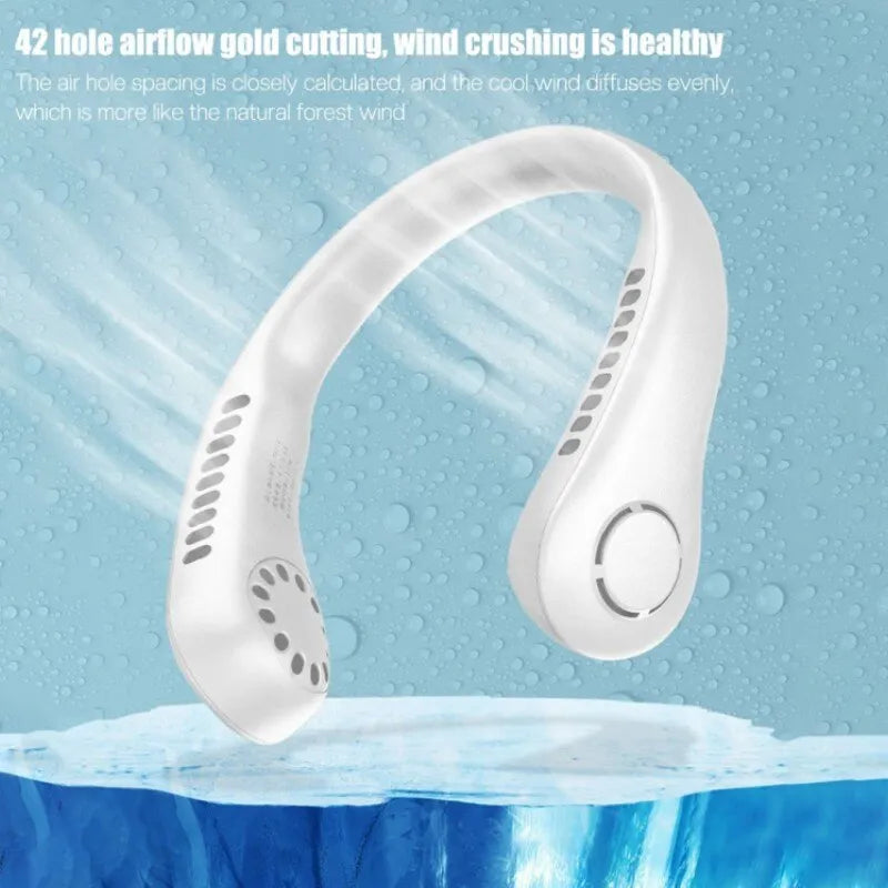 Portable Blade less Neck Cooler – Hands-Free 360° Air flow