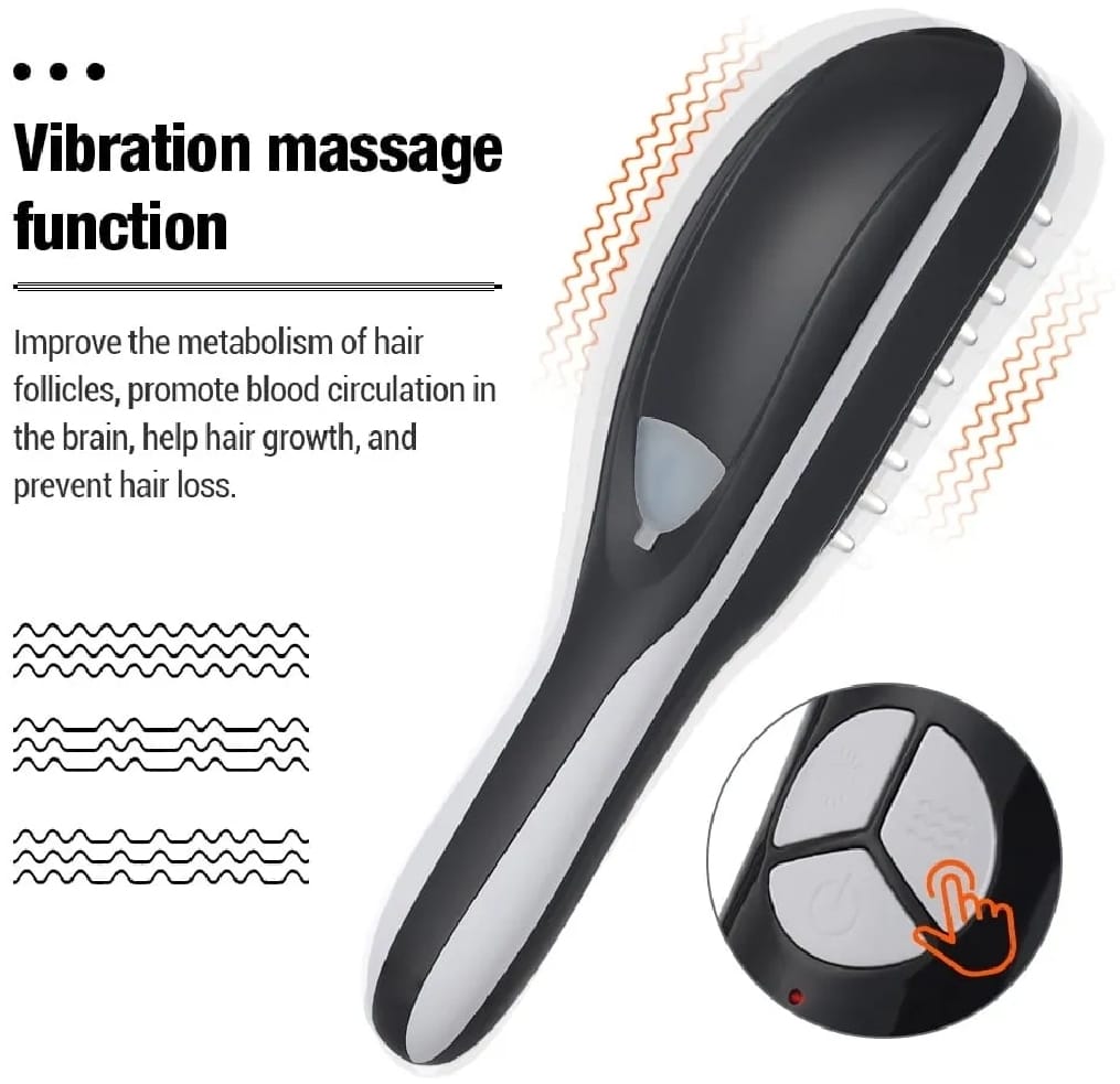 Rechargeable Electric Hair Growth Comb with Steam Spray