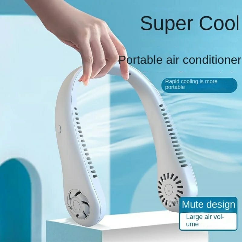 Portable Blade less Neck Cooler – Hands-Free 360° Air flow